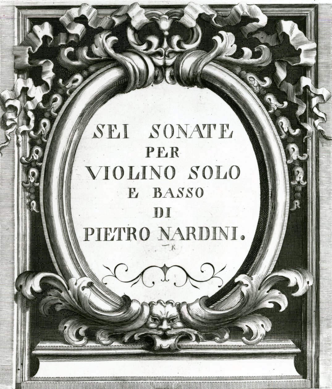 Muziekblad voor viool door Pietro Nardini door Unbekannt Unbekannt
