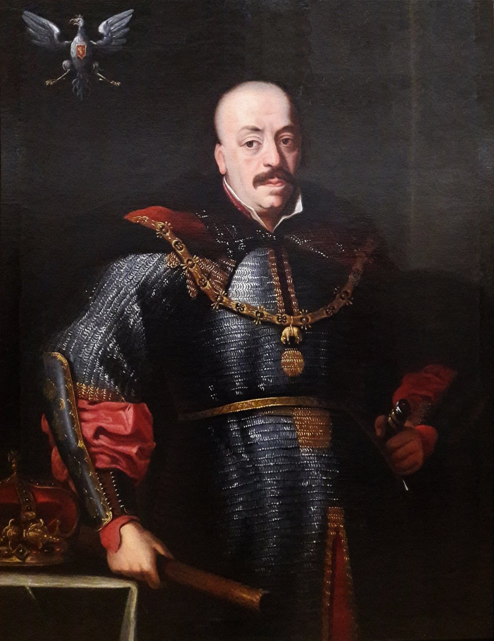 Portret van koning Jan II Casimir in maliënkolder door Anonymous