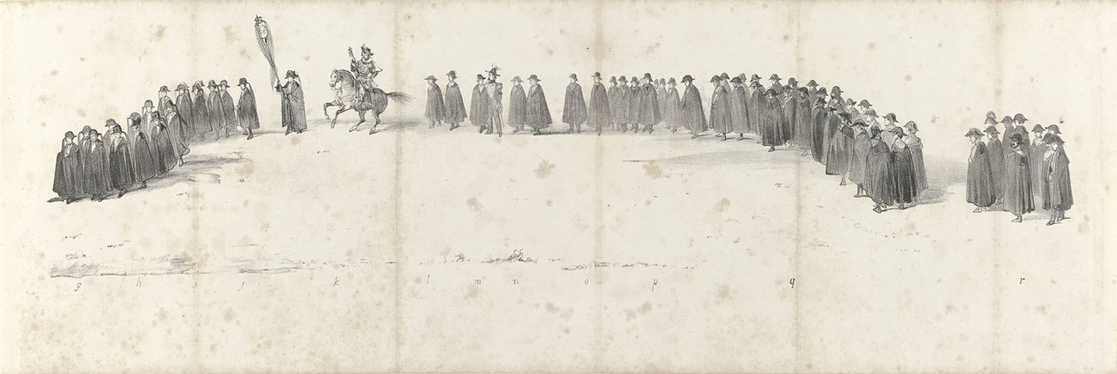 Begrafenis van wijlen koning Willem II te Delft op 4 april 1849 (blad 2) door Anonymous