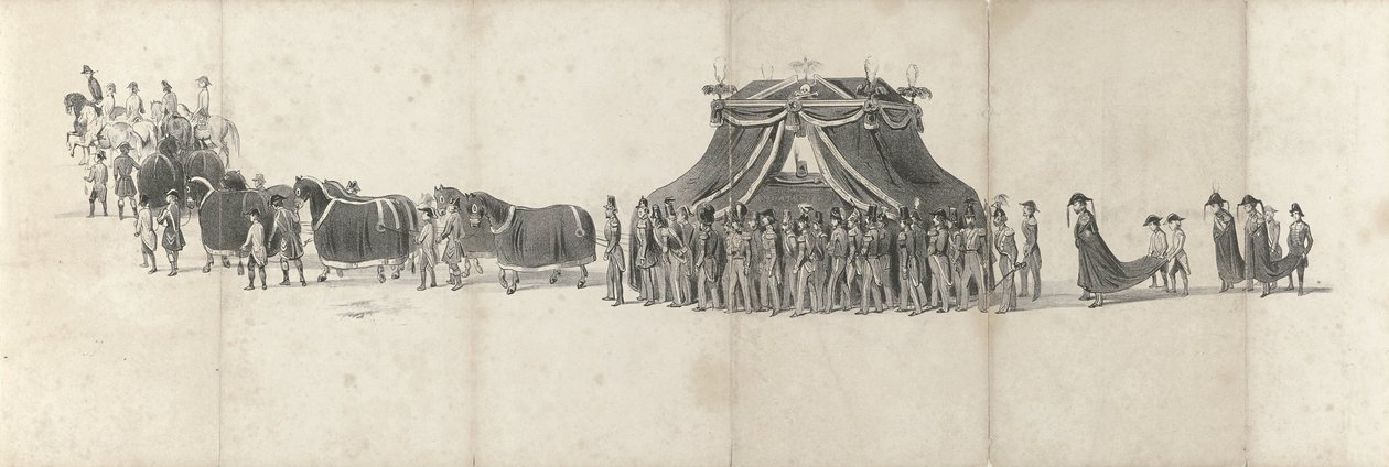 Begrafenis van wijlen koning Willem II te Delft op 4 april 1849 (blad 4) door Anonymous