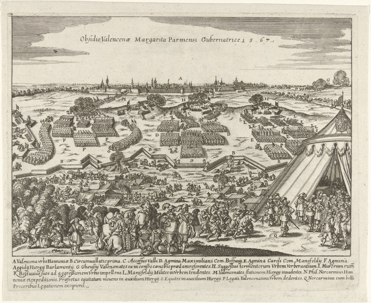 Beleg van Valenciennes, 1567 door Anonymous