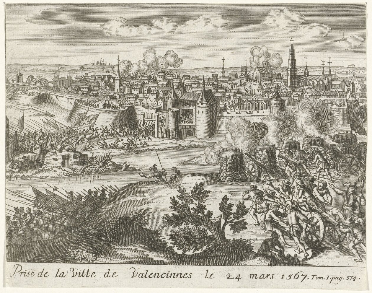 Beleg van Valenciennes, 1567 door Anonymous