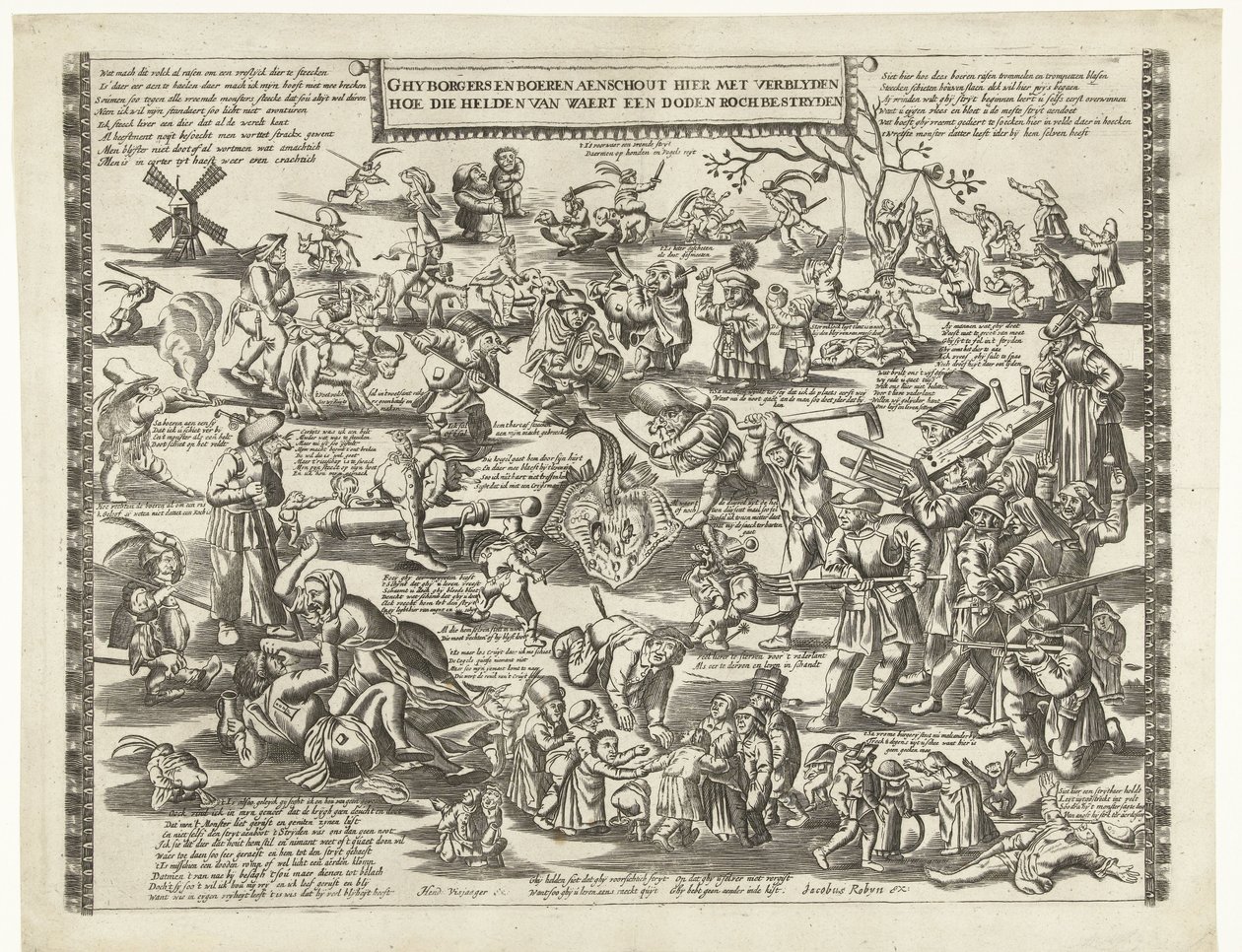 De Rogstekers van Weert, ca. 1650 door Anonymous