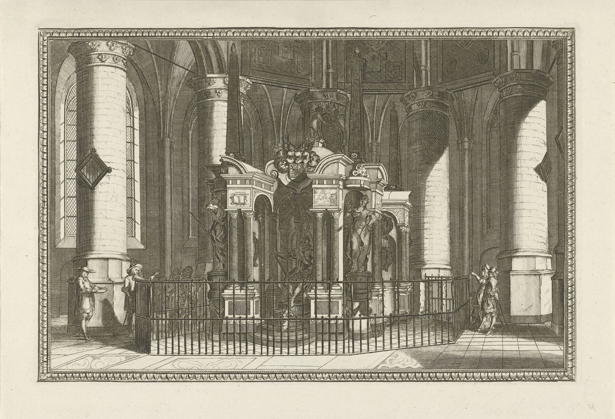 De graftombe van Willem van Oranje, 1623 door Anonymous