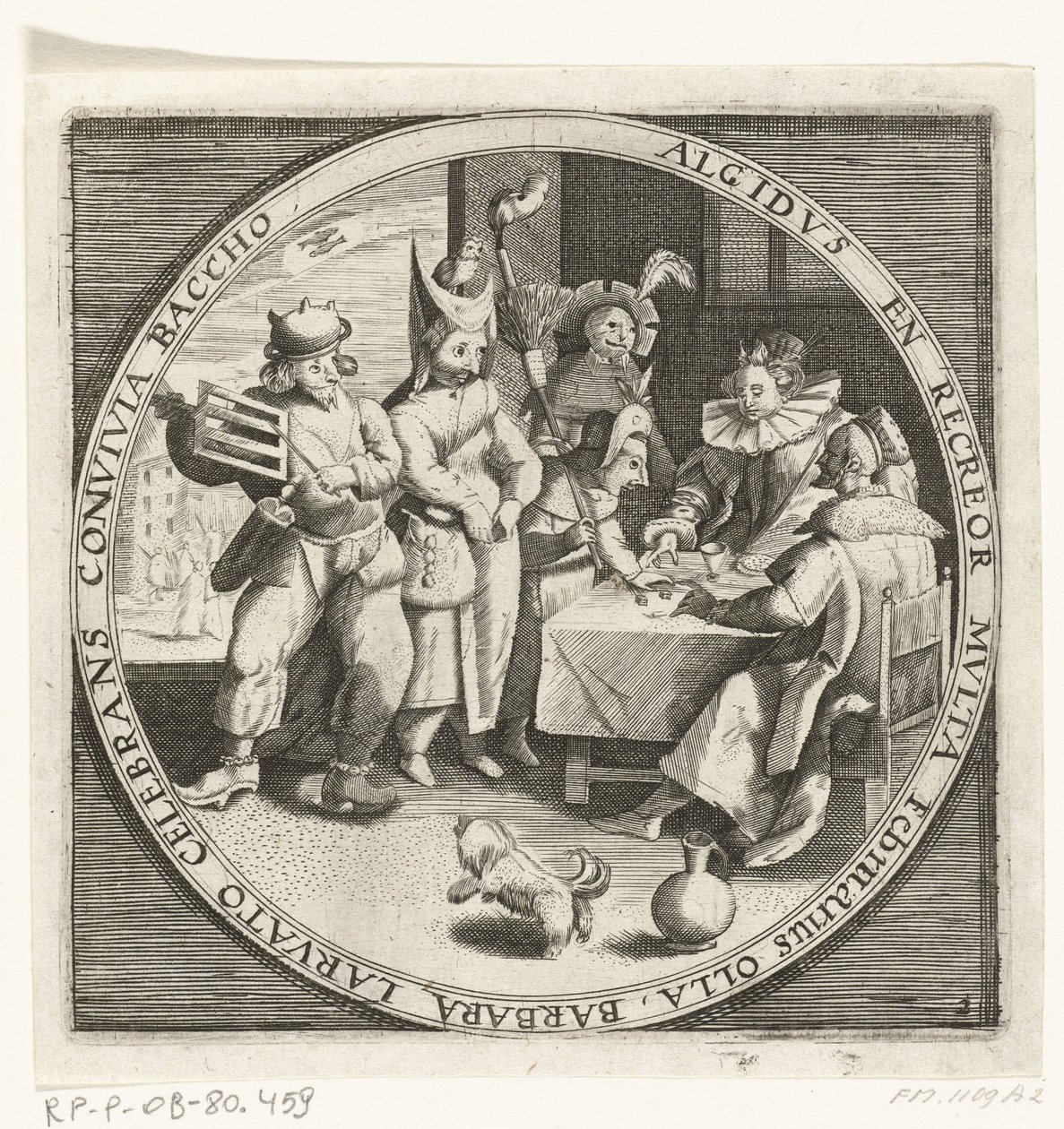 De maand februari, Vastenavond, ca. 1600. De twaalf maanden van het jaar verbeeld in scènes uit het volksleven (series title) door Anonymous