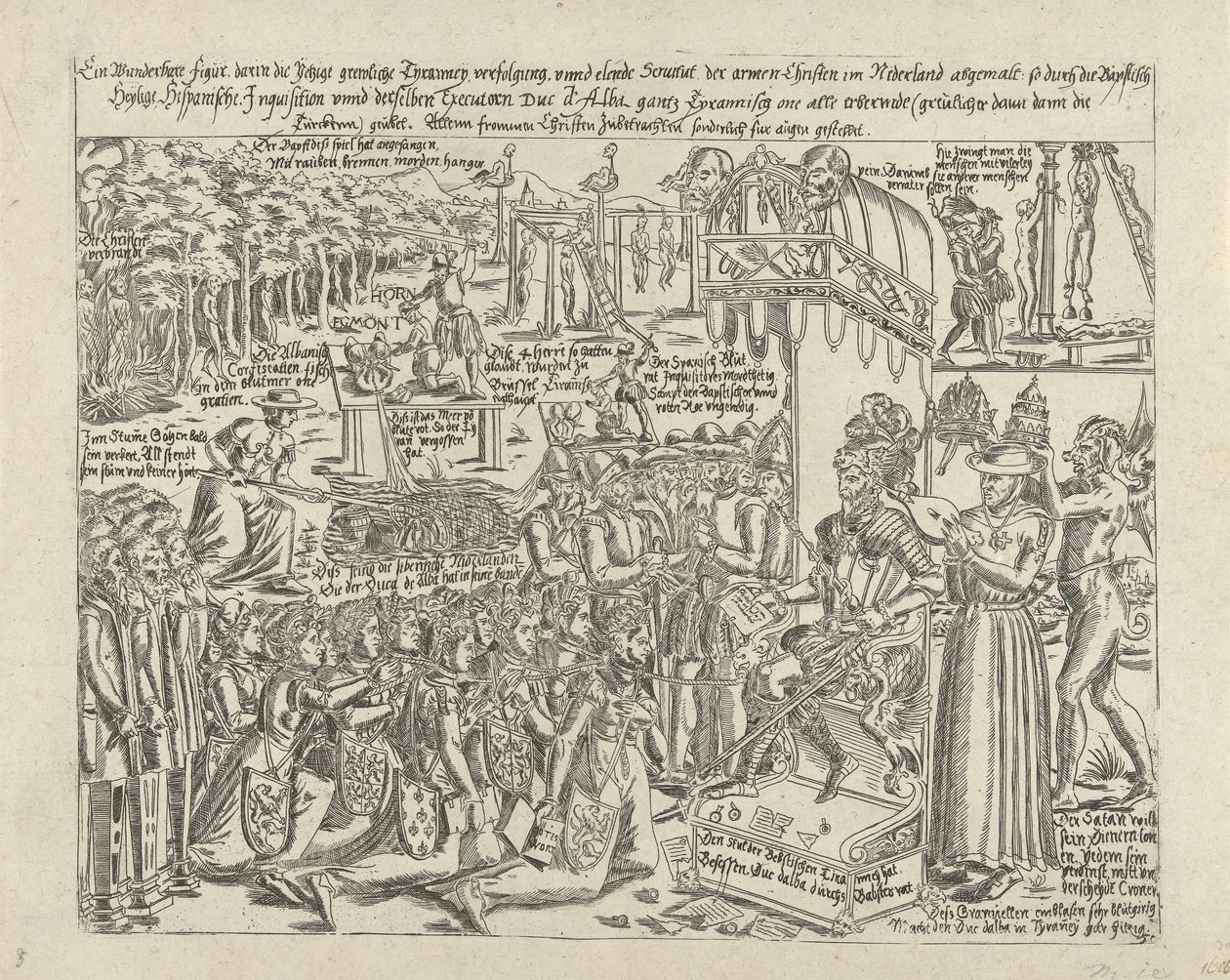 De troon van de hertog van Alva, 1569 door Anonymous