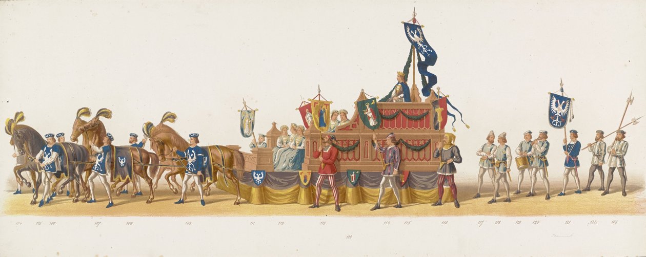 Delftse optocht van 1873 (achtste plaat) door Anonymous