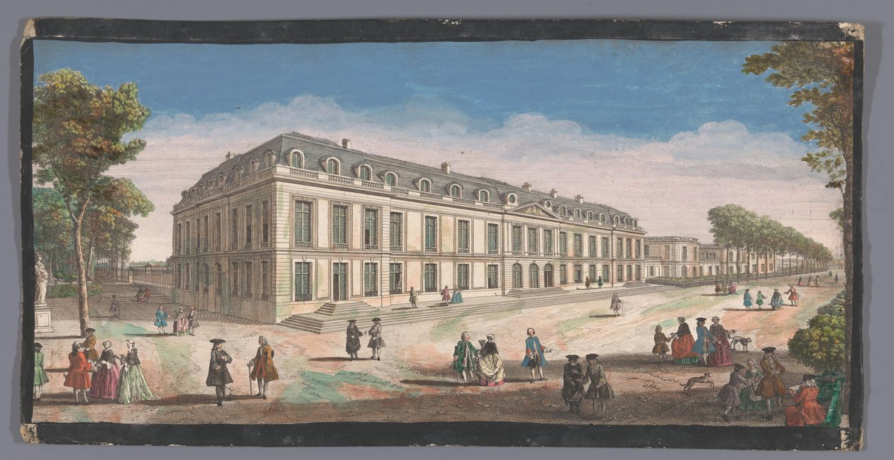 Gezicht op het Château de Choisy gezien vanaf de tuin door Anonymous