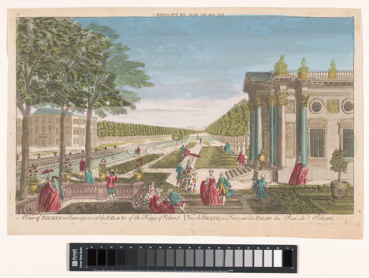 Gezicht op het Schloss Pillnitz door Anonymous