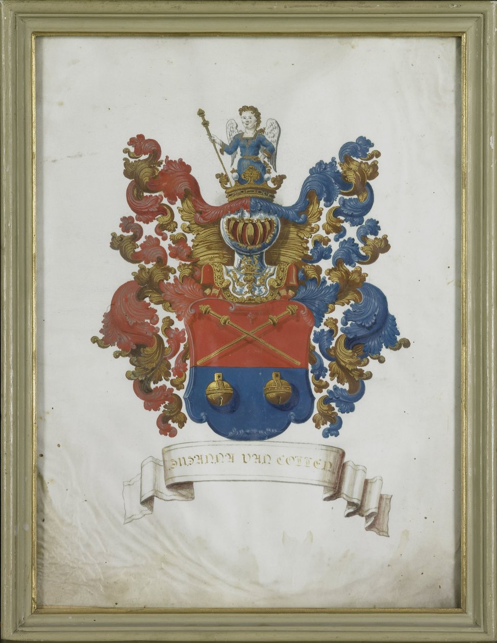 Het Wapen van Susanna van Collen (1692-1745), Echtgenote van Jacob Feitama door Anonymous