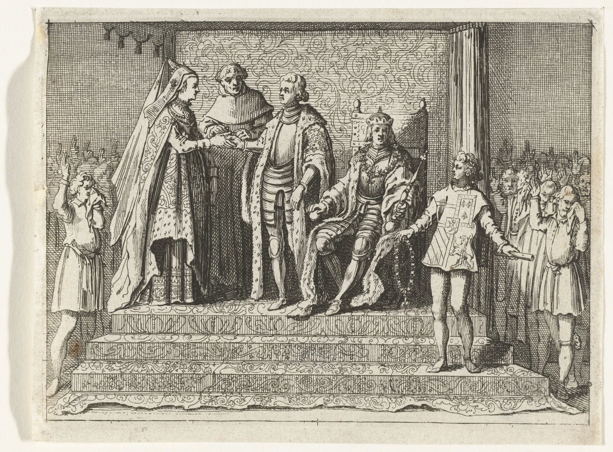 Huwelijk van Jacoba van Beieren en Frank van Borselen, 1434 door Anonymous