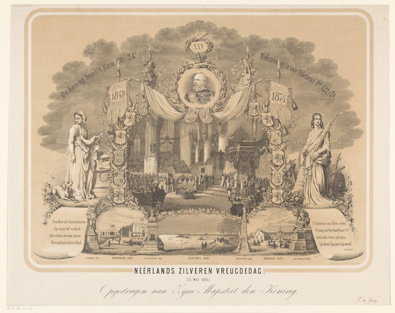 Inhuldiging van Willem III als koning der Nederlanden door Anonymous