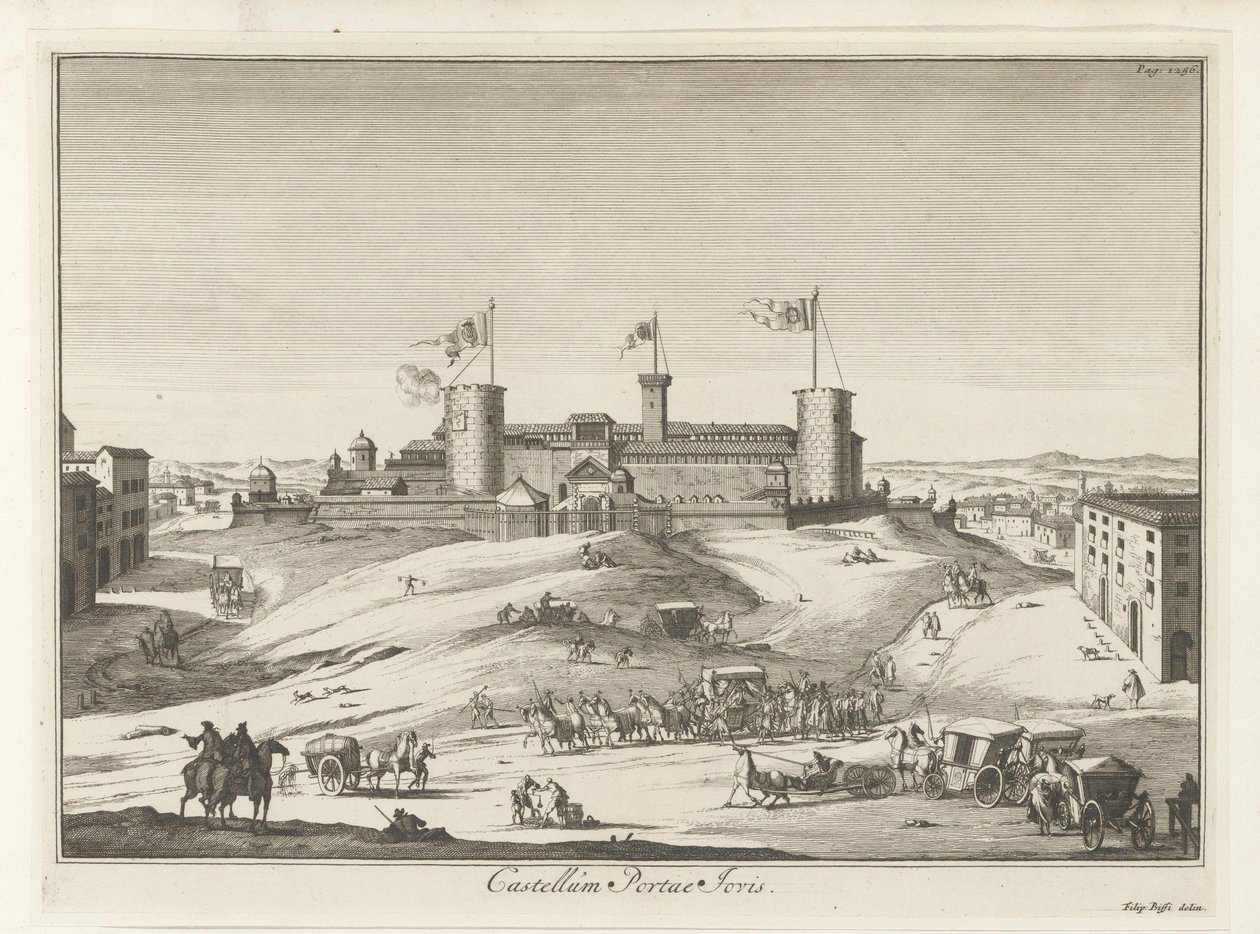 Kasteel in Italië door Anonymous