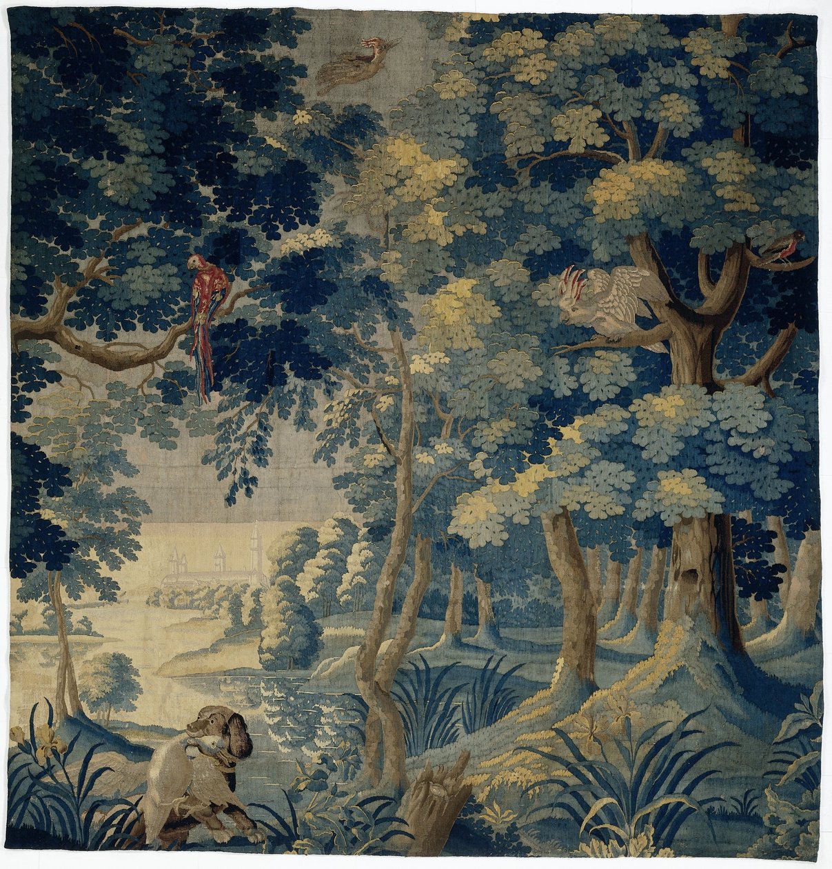 Landschapsverdure (fragment) door Anonymous