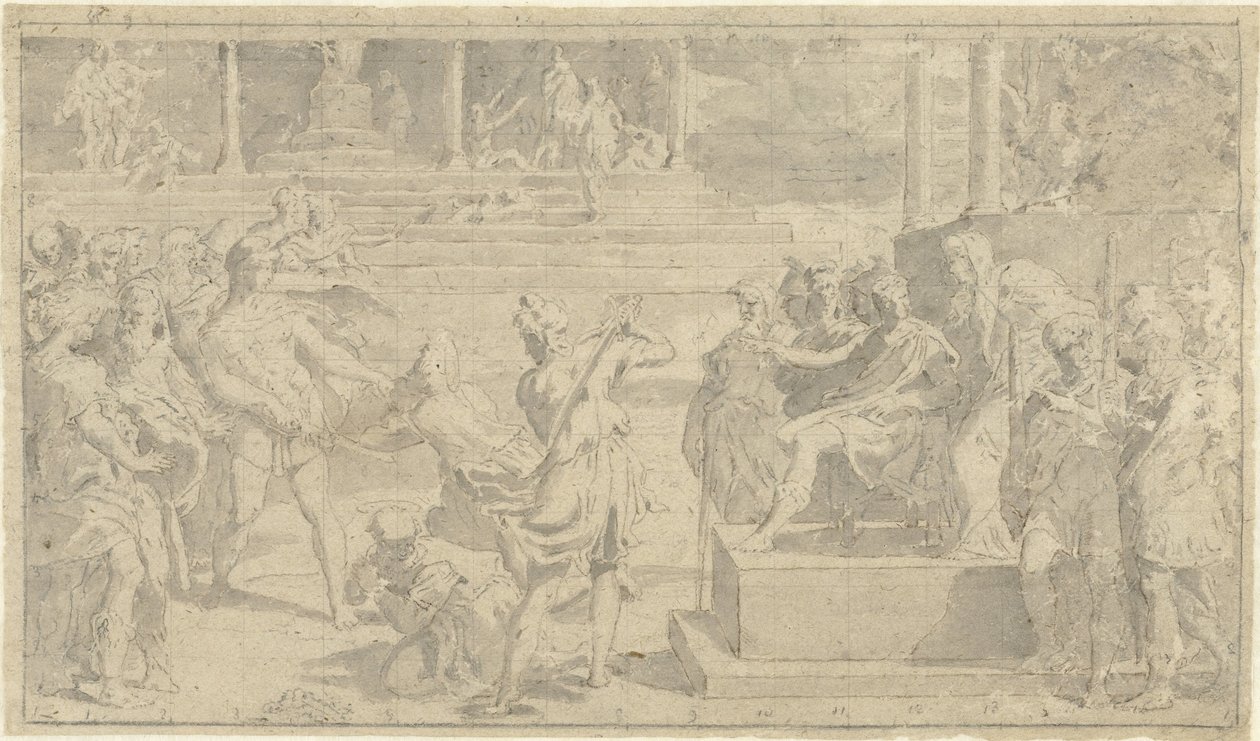 Martelaarschap van de heiligen Johannes en Paulus door Anonymous