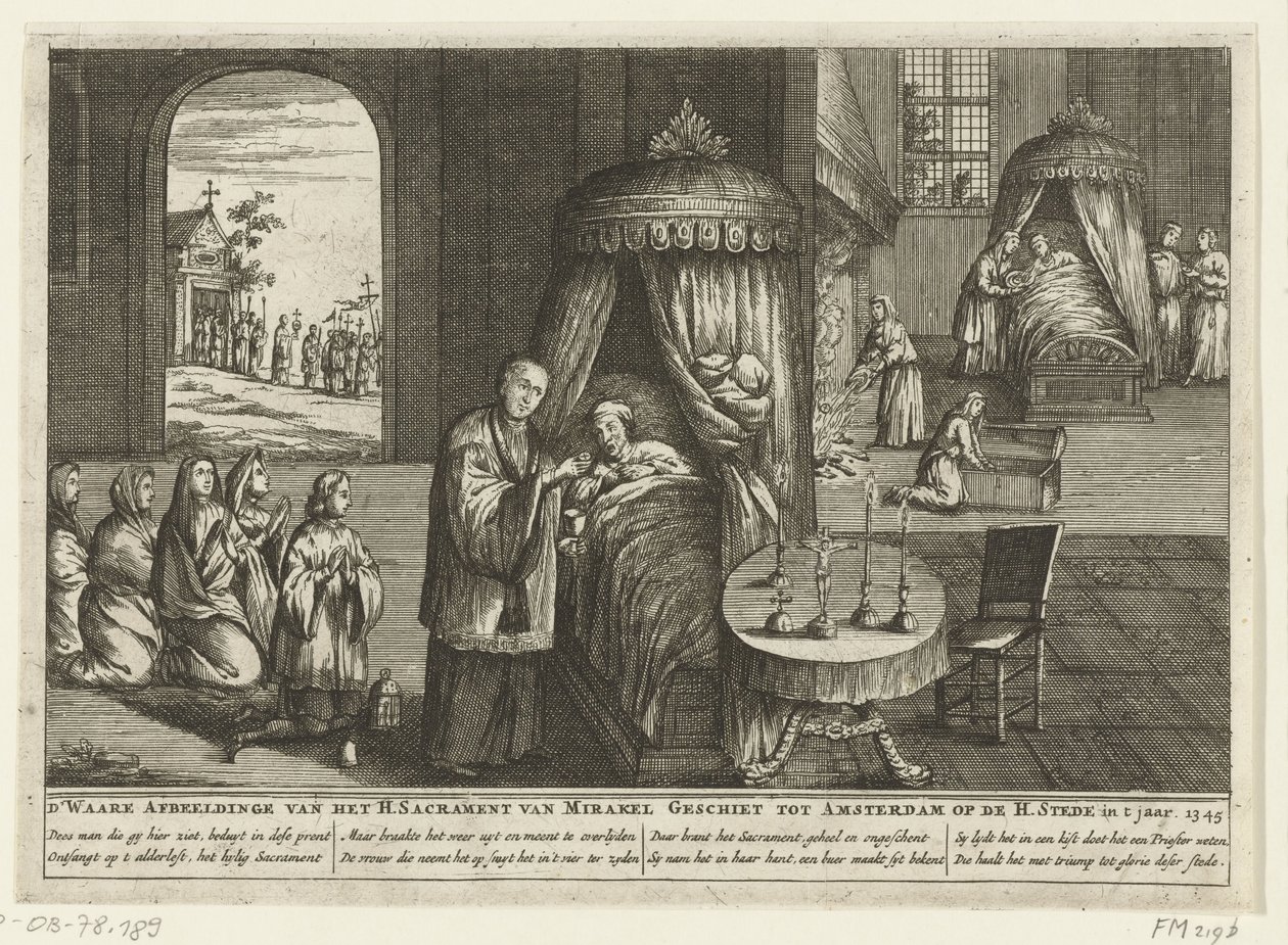 Mirakel van Amsterdam, 1345 door Anonymous