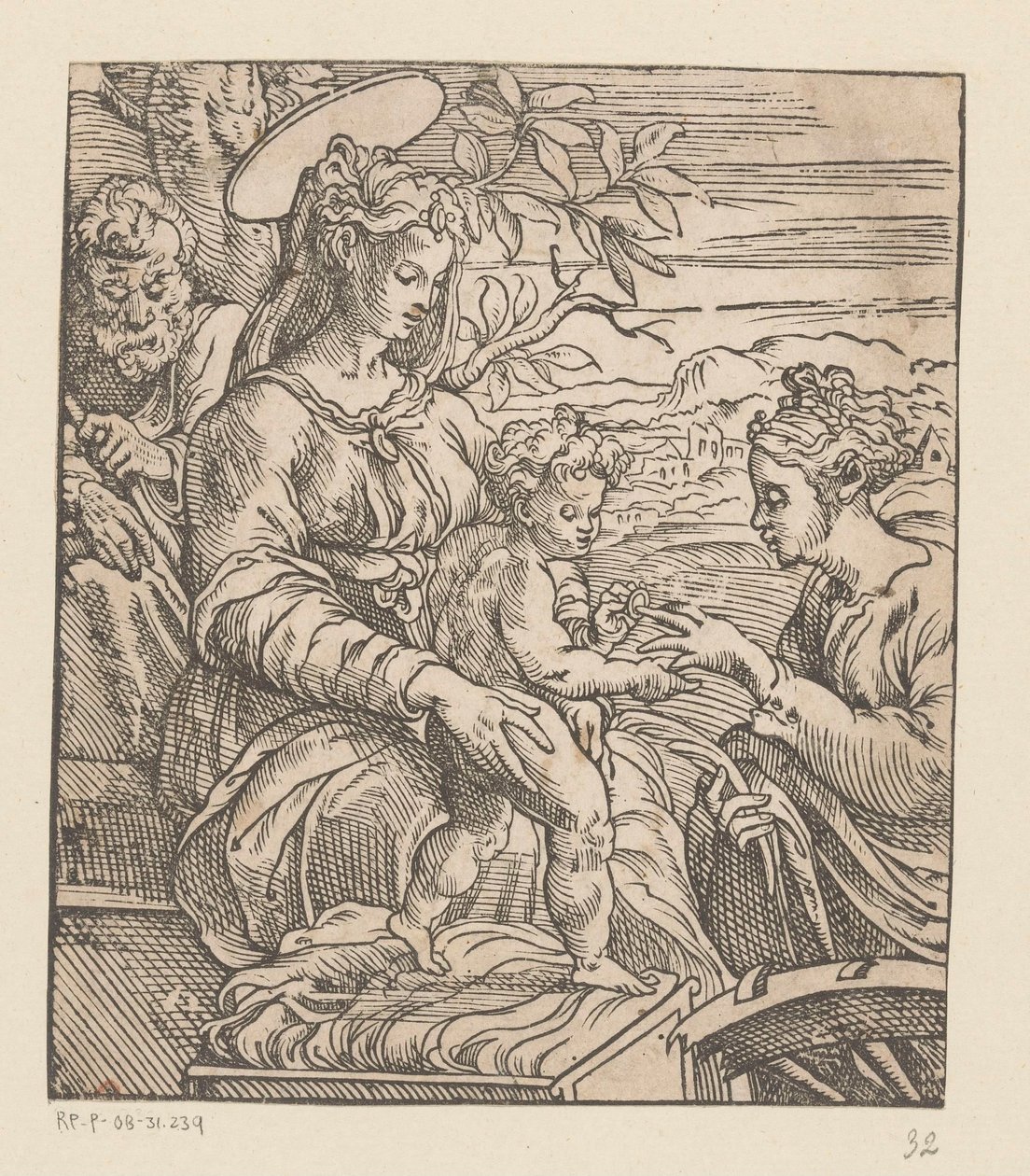 Mystieke huwelijk van de heilige Catharina door Anonymous