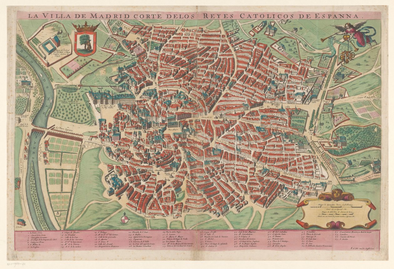 Plattegrond van Madrid door Anonymous