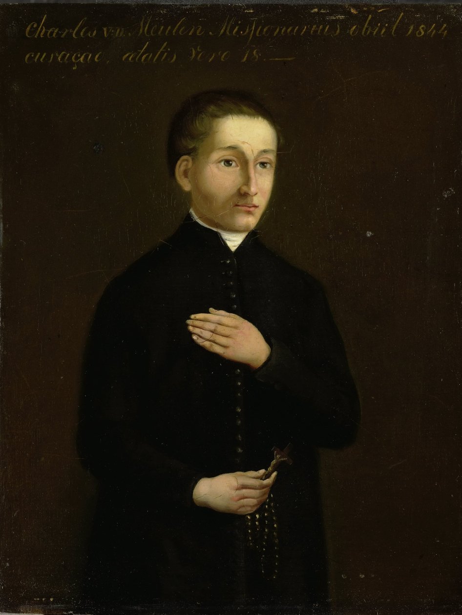 Portret van Charles van der Meulen, missionaris naar Curaçao door Anonymous