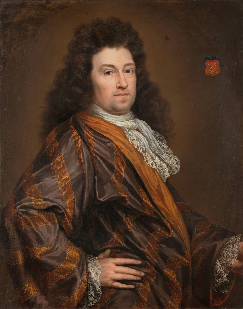 Portret van François Leydecker (1650-1718). Afgevaardigde bij de Rekenkamer voor Zeeland door Anonymous