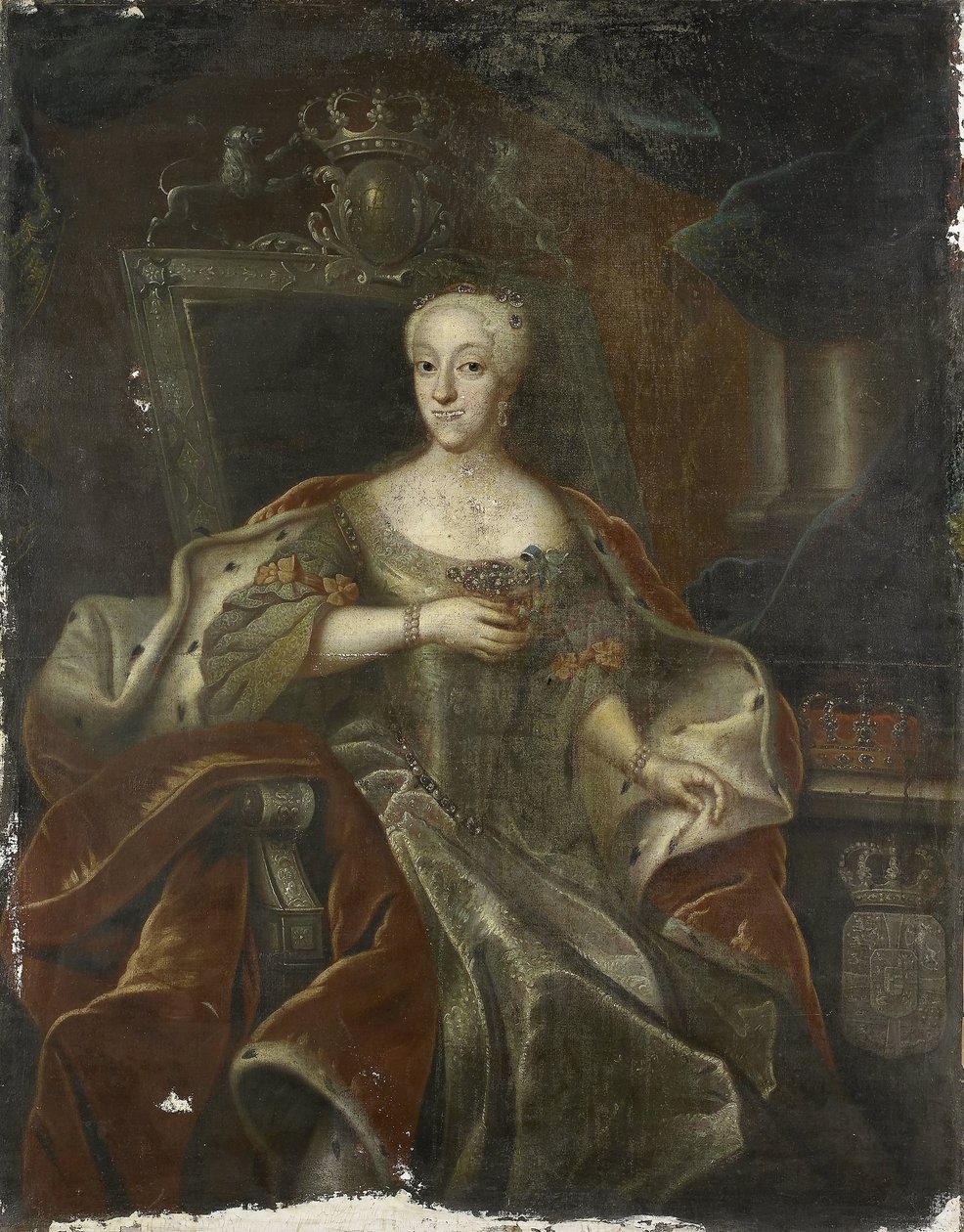 Portret van Prinses Charlotte Amalie, Dochter van Frederik IV, Koning van Denemarken door Anonymous
