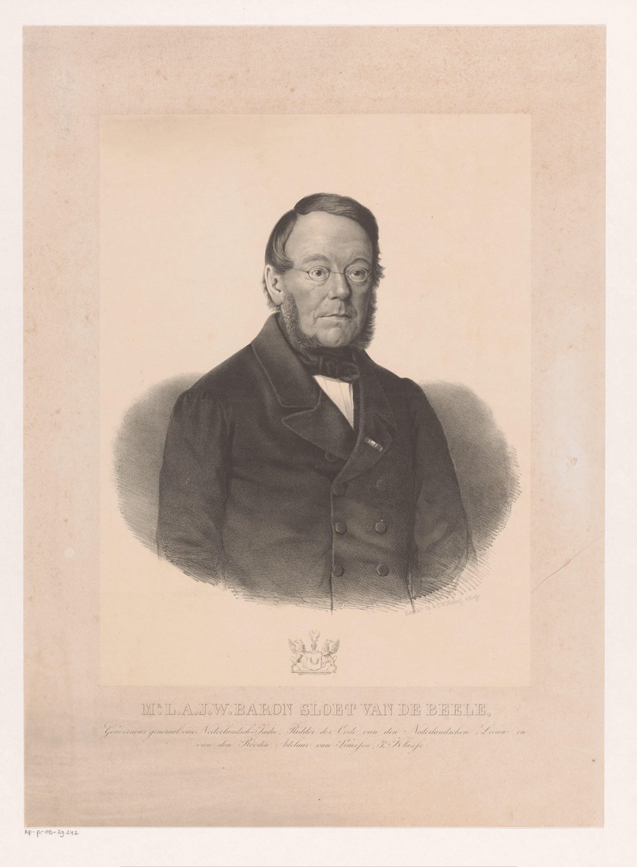 Portret Ludolph Anne Jan Wilt Sloet van de Beele door Anonymous