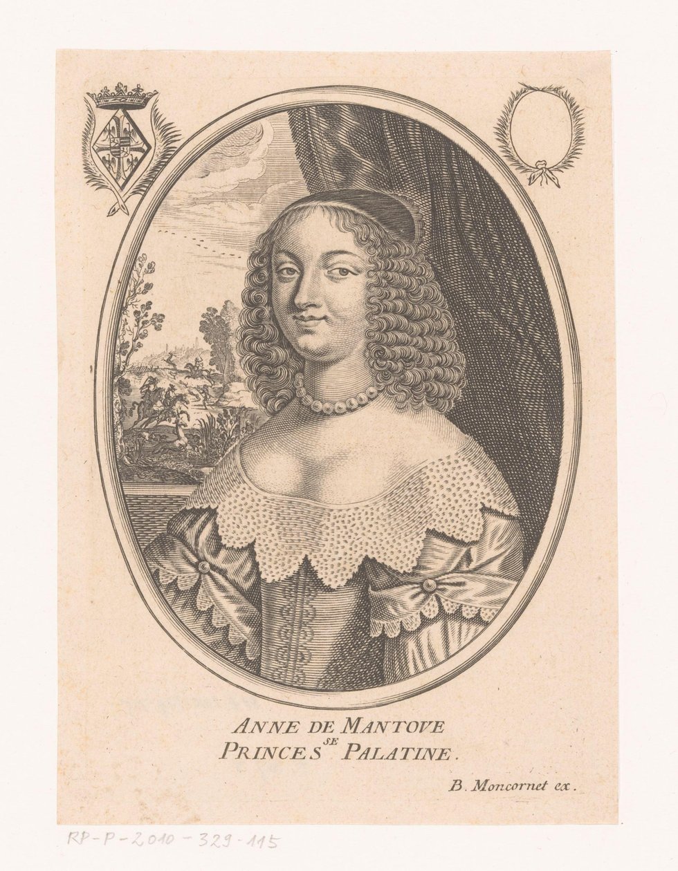 Portret van Anne Gonzaga door Anonymous