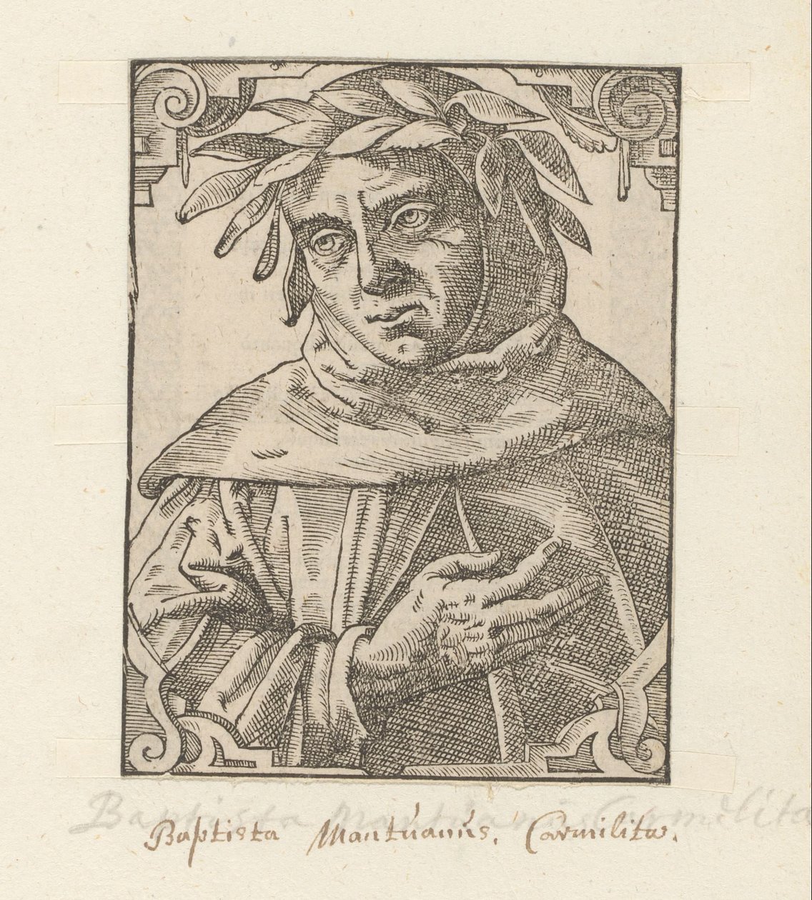 Portret van Baptista Mantuanus door Anonymous