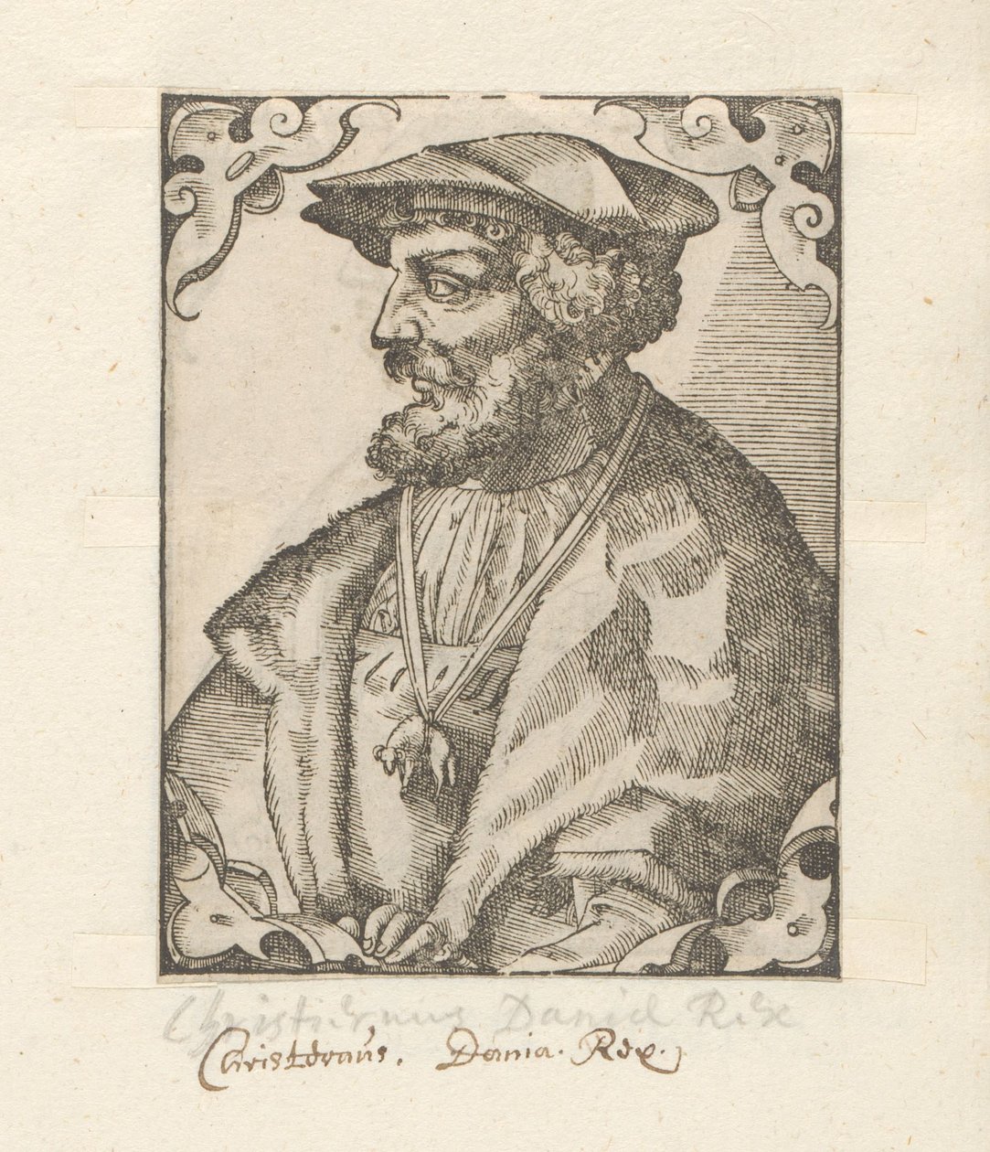 Portret van Christiaan I van Denemarken door Anonymous