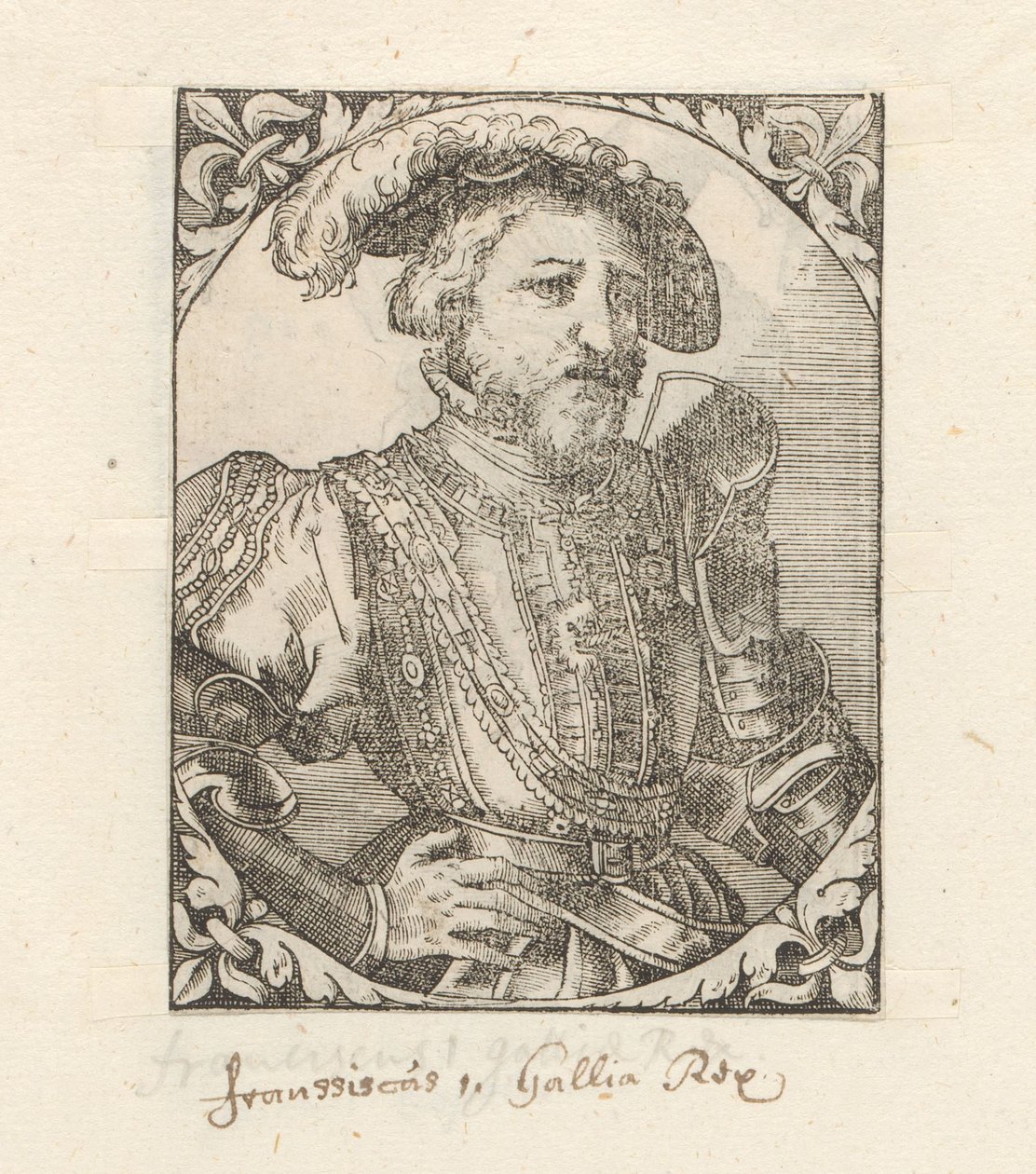 Portret van Frans I van Valois-Angoulême, koning van Frankrijk door Anonymous