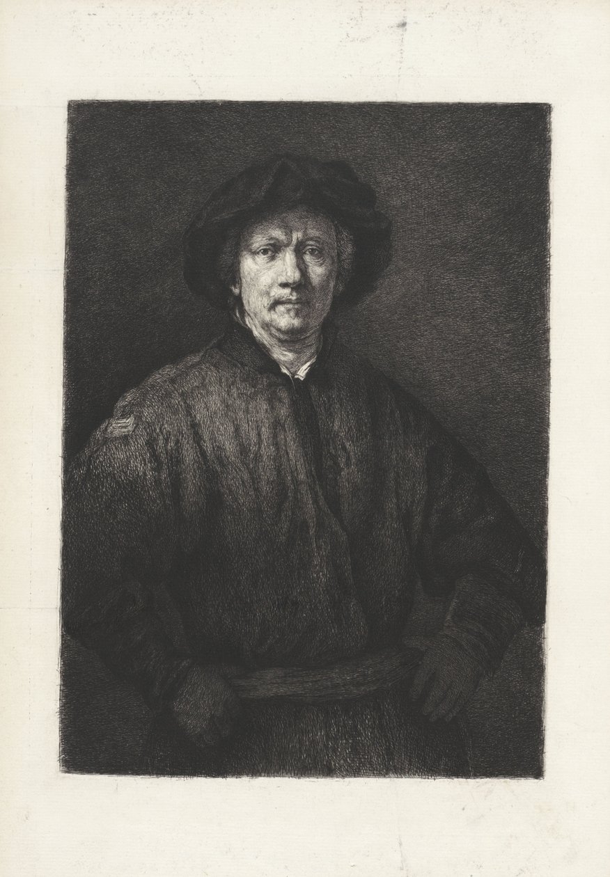 Portret van Rembrandt Harmensz. van Rijn door Anonymous