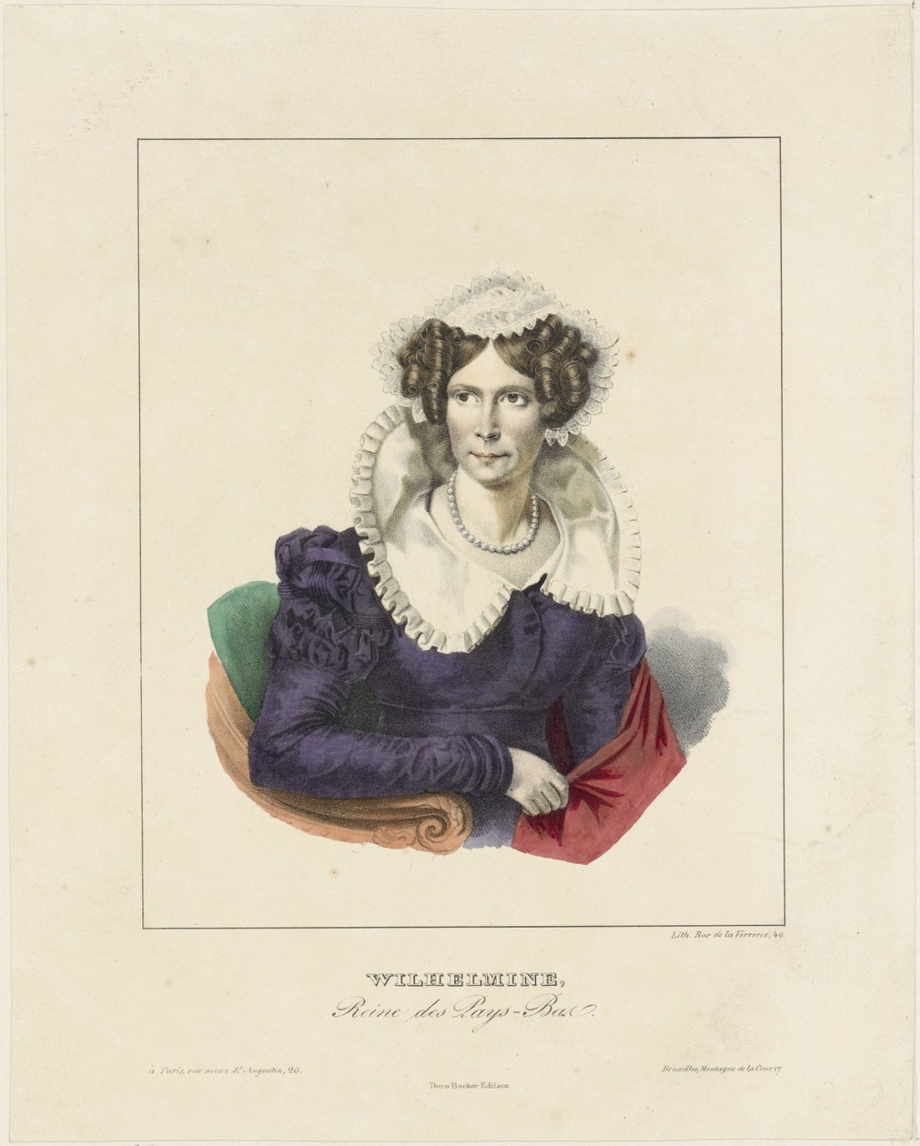 Portret van Wilhelmina van Pruisen door Anonymous