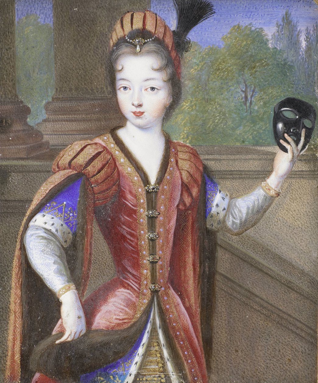 Portret van een jonge vrouw, mogelijk Marguerite van Valois (1553-1615), dochter van Hendrik II door Anonymous