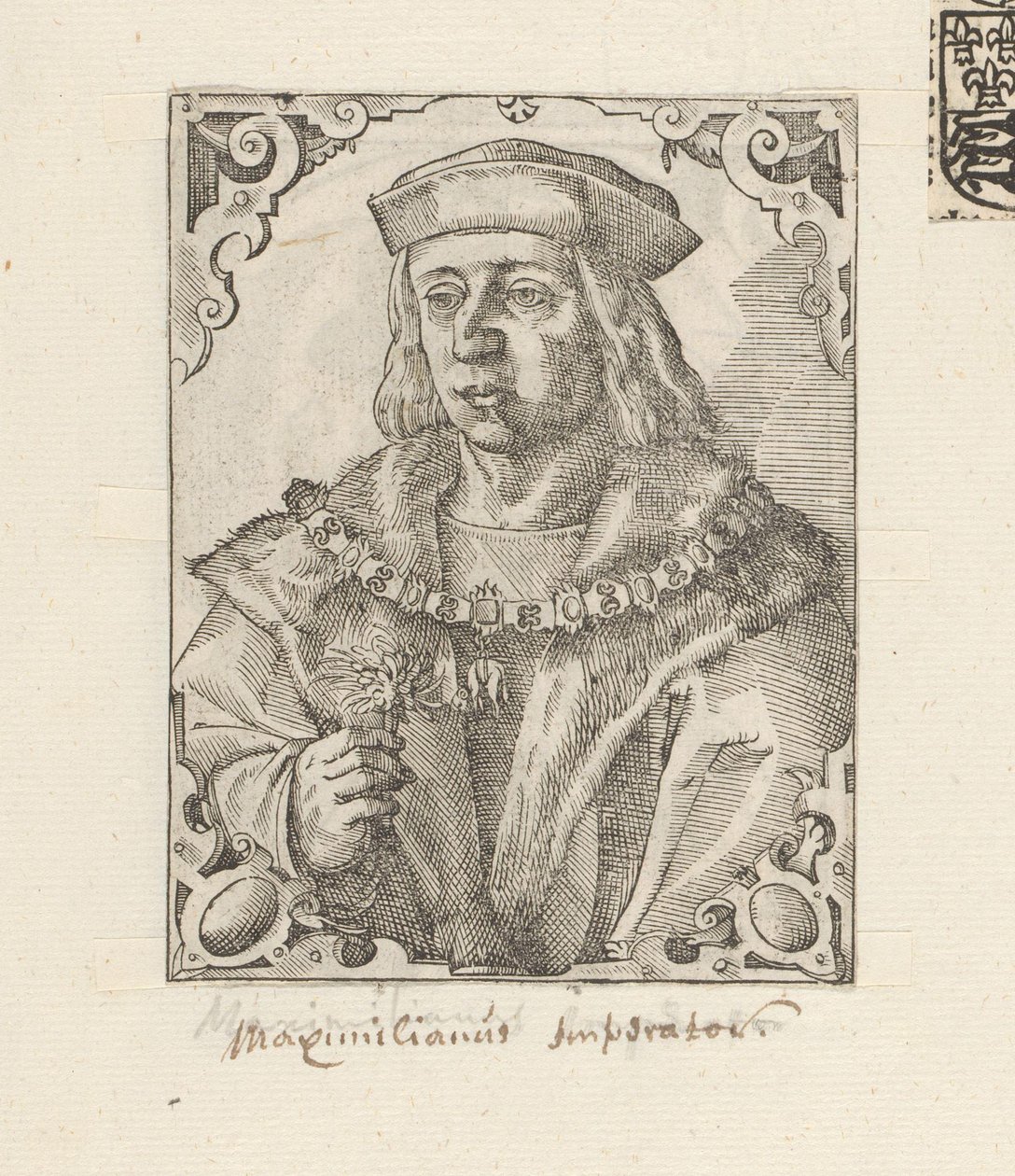 Portret van keizer Maximiliaan I van Habsburg door Anonymous
