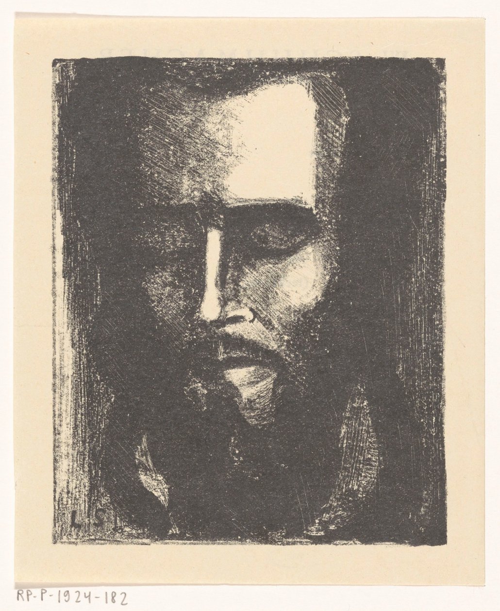 Portret van een onbekende man door Anonymous