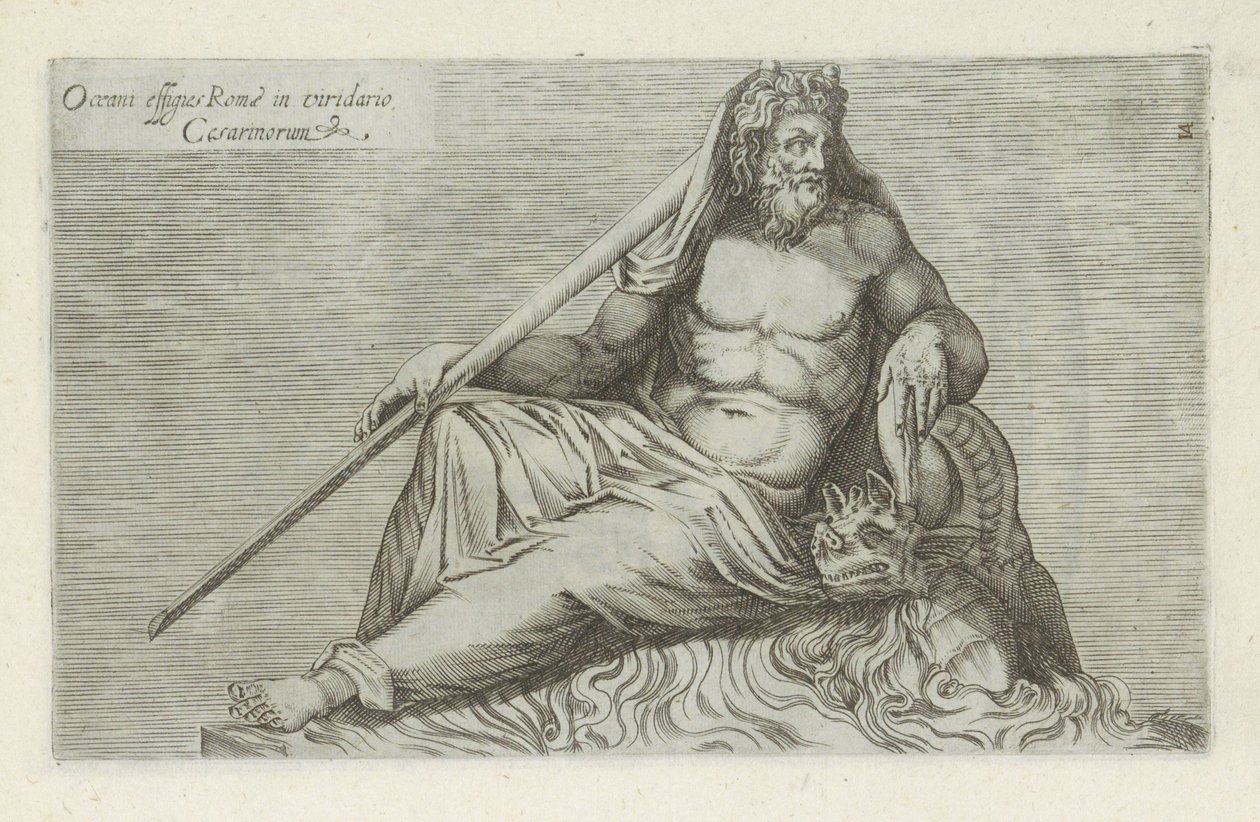 Sculptuur van Oceanus door Anonymous