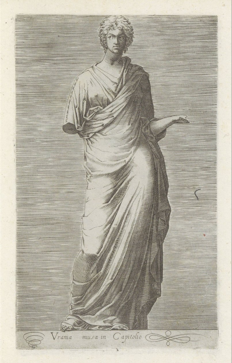 Sculptuur van Urania, muze van de sterrenkunde door Anonymous