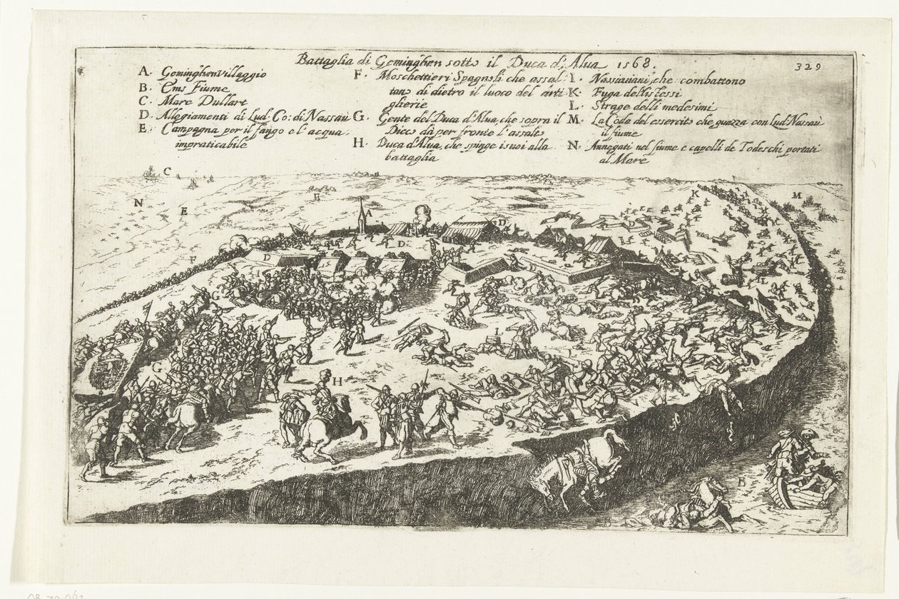 Slag bij Jemmingen, 1568 door Anonymous