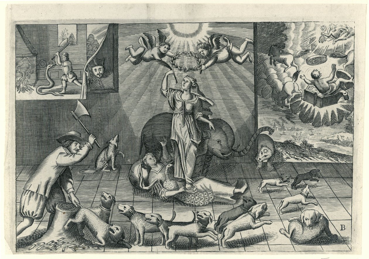 Spotprent op de Engelsen, 1673 door Anonymous