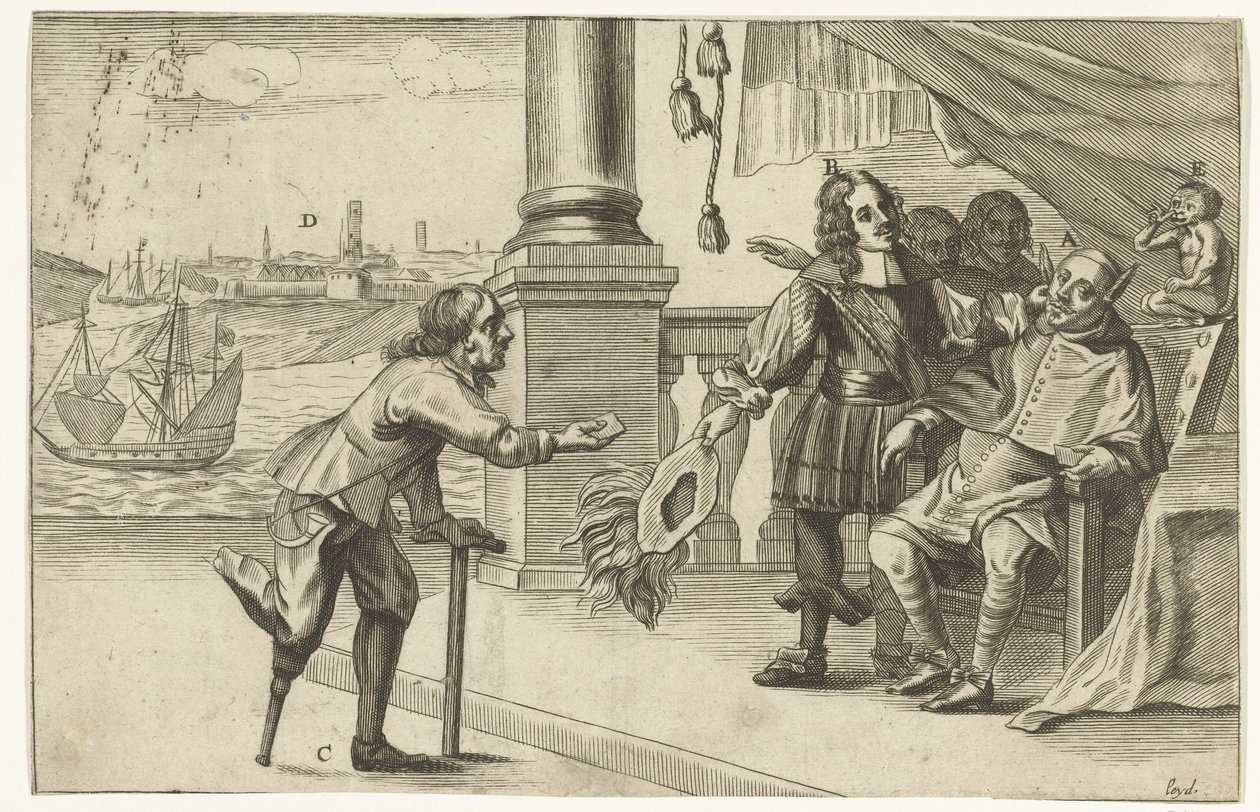 Spotprent op de mislukte aanslag op Oostende, 1658 door Anonymous