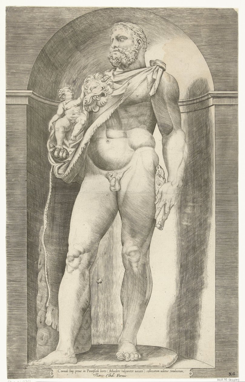 Standbeeld van keizer Commodus als Hercules door Anonymous