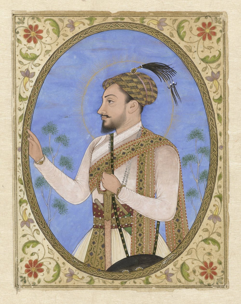 Sultan Mohammed Adil Shah (Portretminiatuur) door Anonymous