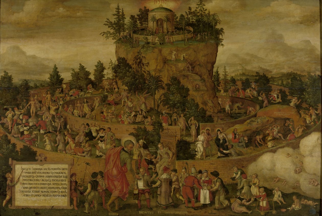Tabula Cebetis (De Tabula van Cebes of De reis van het menselijk leven) door Anonymous