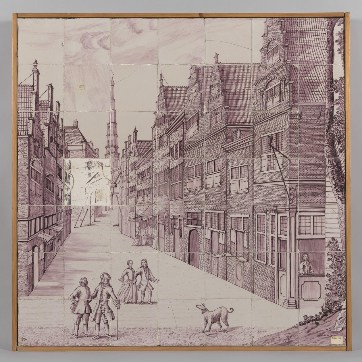 Tegeltableau van 49 tegels door Anonymous