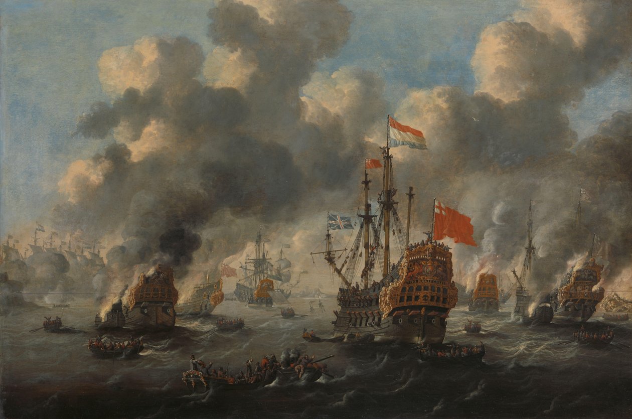 De Nederlandse aanval op de Medway, 1667 door Anonymous