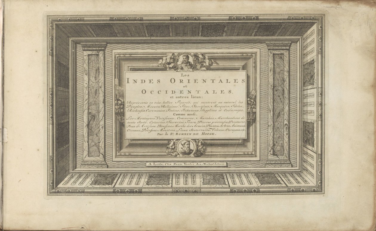 Titelprent voor: Les Indes Orientales et Occidentales et autres lieux door Anonymous