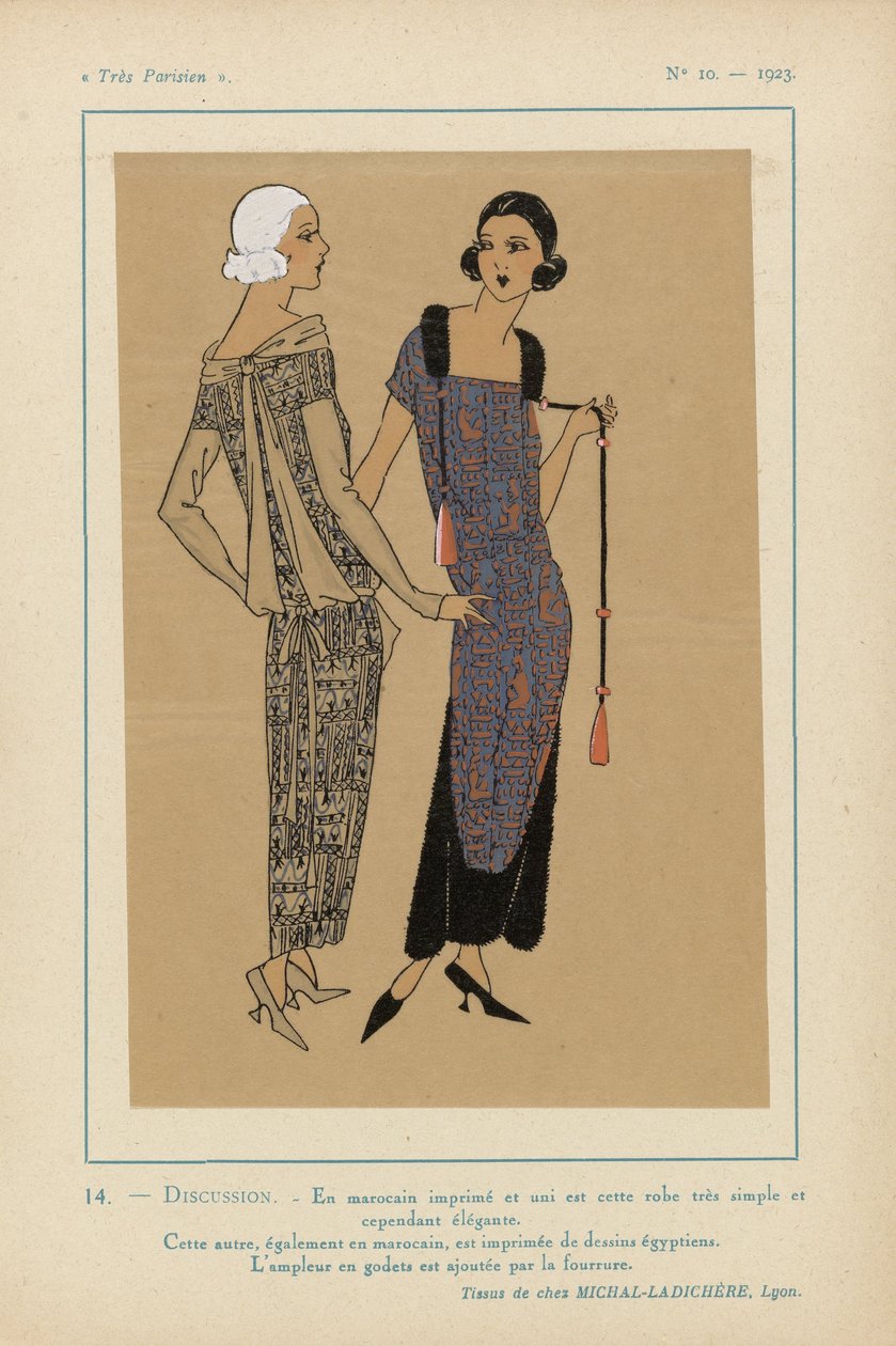 Très Parisien, 1923, No 10: 14.- DISCUSSIE. - In bedrukt Marokkaans... door Anonymous
