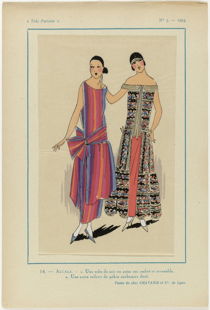 Très Parisien, 1923, No 5: 14.- ALCALA. - 1. Een avondjurk door Anonymous