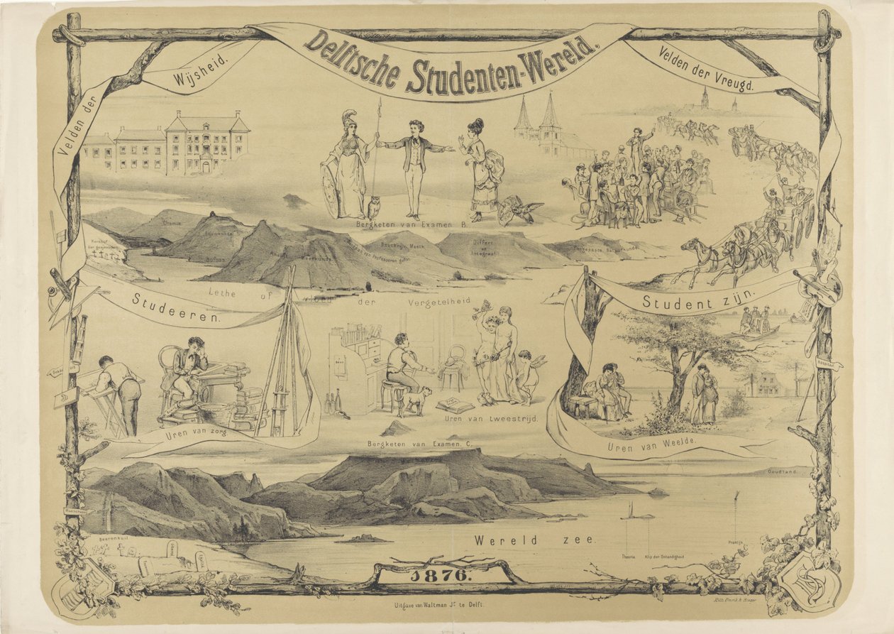 Wereld van de Delftse student, 1876 door Anonymous