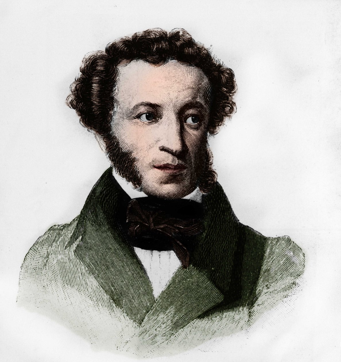 Alexander Sergejevitsj Poesjkin (1799-1837), Russische schrijver. door Anonymous Anonymous